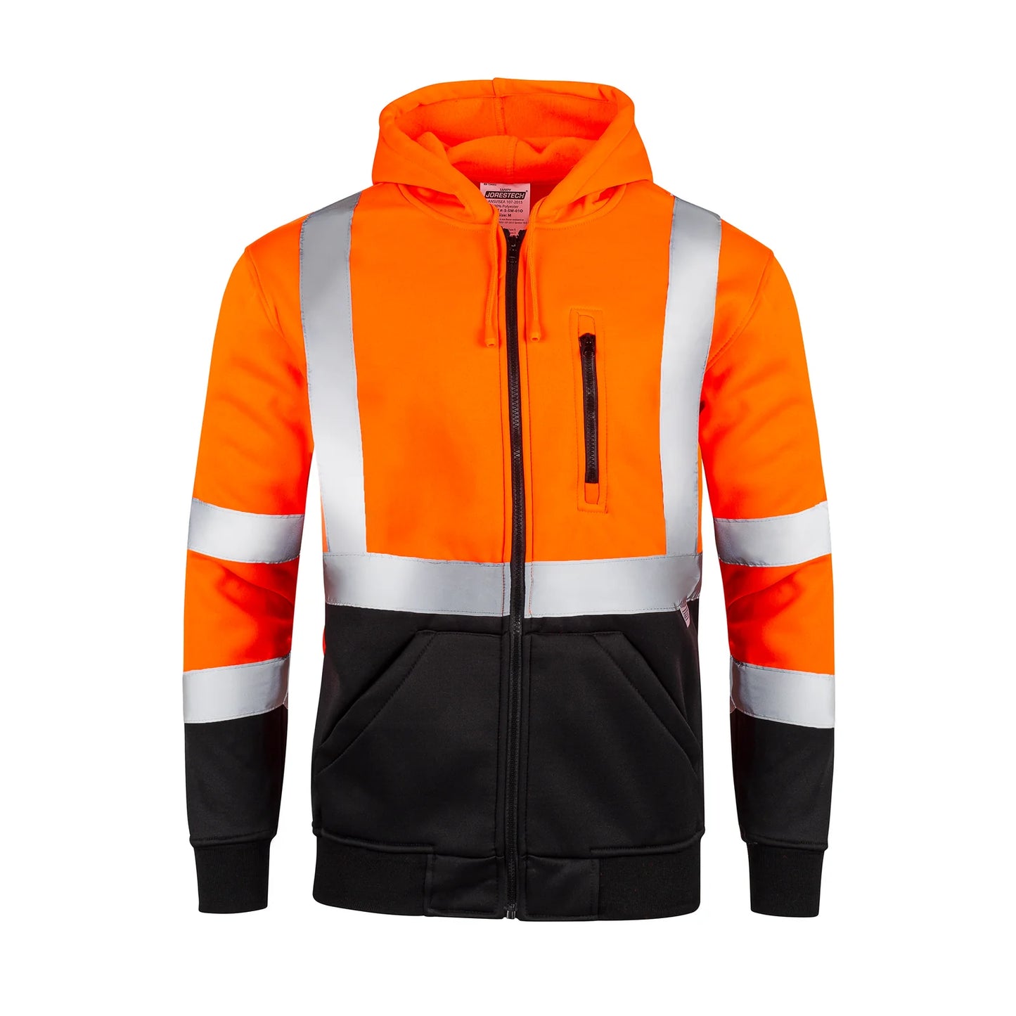 High-Visibility Reflective Hoodie – ANSI/ISEA 107-2020 Class 3 Certified