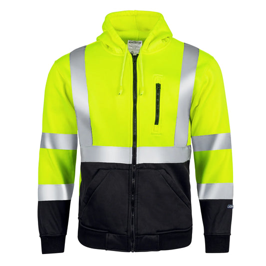 High-Visibility Reflective Hoodie – ANSI/ISEA 107-2020 Class 3 Certified