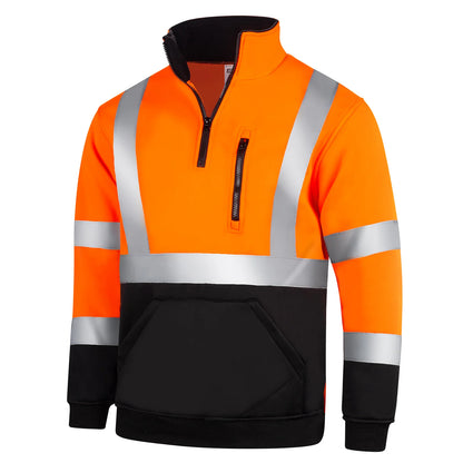 High-Visibility Reflective Sweatshirt – ANSI/ISEA Certified & Durable