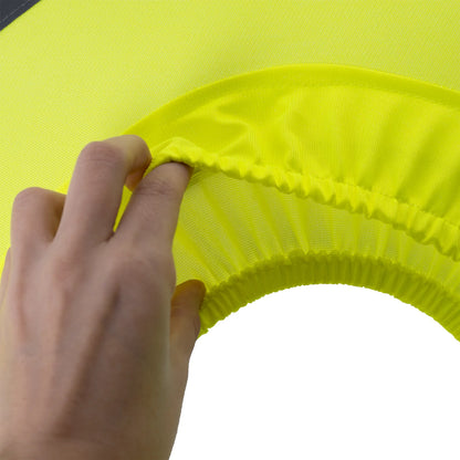 Hi-Vis Hard Hat Sun Shade with Neck Drape – Full Brim UV Protection and 360° Reflectivity