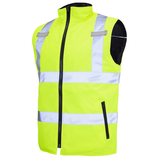 Reversible High-Visibility Safety Vest – ANSI Class 2, Insulated & Waterproof