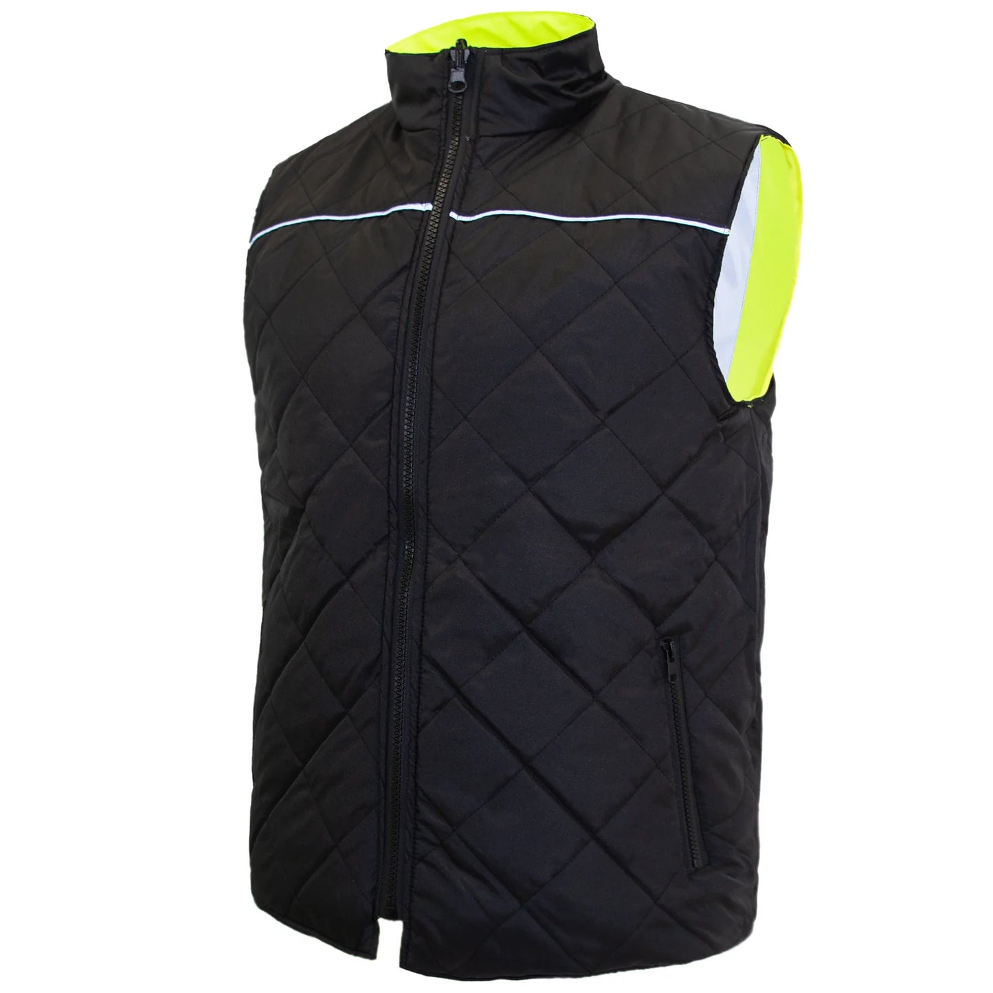 Reversible High-Visibility Safety Vest – ANSI Class 2, Insulated & Waterproof