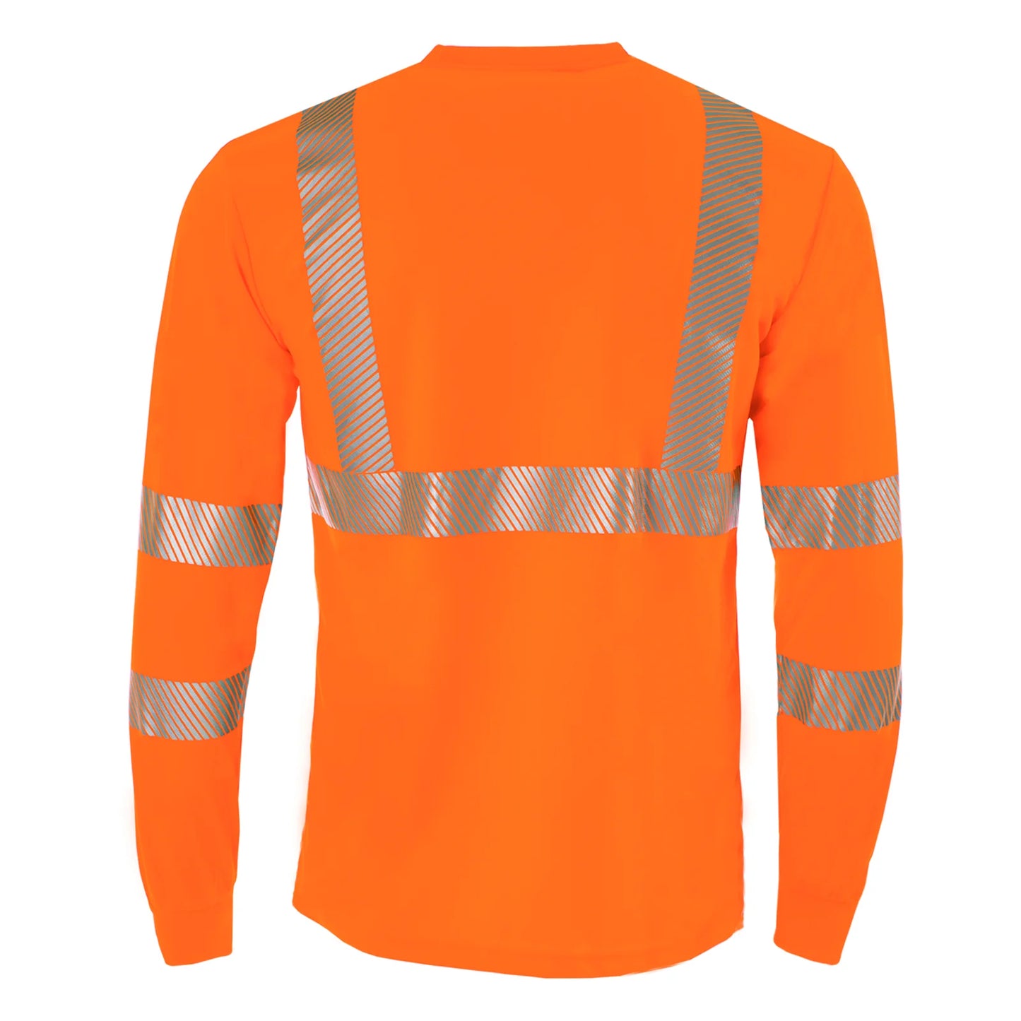 Heat Transfer ANSI Class 3 High-Visibility Long-Sleeve Safety Shirt – Breathable, Reflective & Designed for Comfort (5-PACK)
