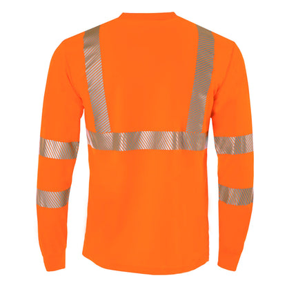 Heat Transfer ANSI Class 3 High-Visibility Long-Sleeve Safety Shirt – Breathable, Reflective & Designed for Comfort