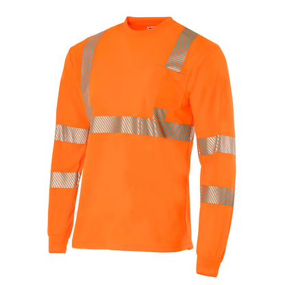 Heat Transfer ANSI Class 3 High-Visibility Long-Sleeve Safety Shirt – Breathable, Reflective & Designed for Comfort