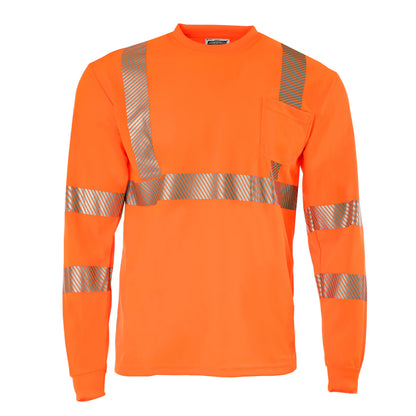 Heat Transfer ANSI Class 3 High-Visibility Long-Sleeve Safety Shirt – Breathable, Reflective & Designed for Comfort