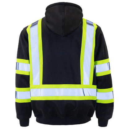High-Visibility Reflective Hoodie – ANSI Class 3 Certified for Safety & Warmth
