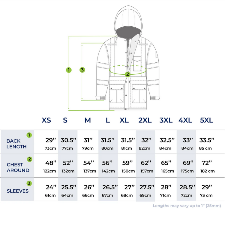 ANSI Class 3 High-Visibility Parka Jacket – Waterproof, Insulated & Reflective