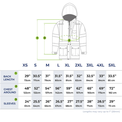ANSI Class 3 High-Visibility Parka Jacket – Waterproof, Insulated & Reflective