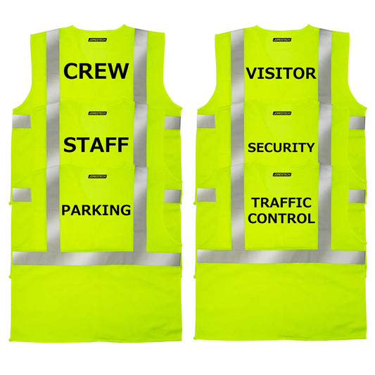 Customizable High-Visibility Safety Vest – ANSI Class 2, Lightweight & Durable