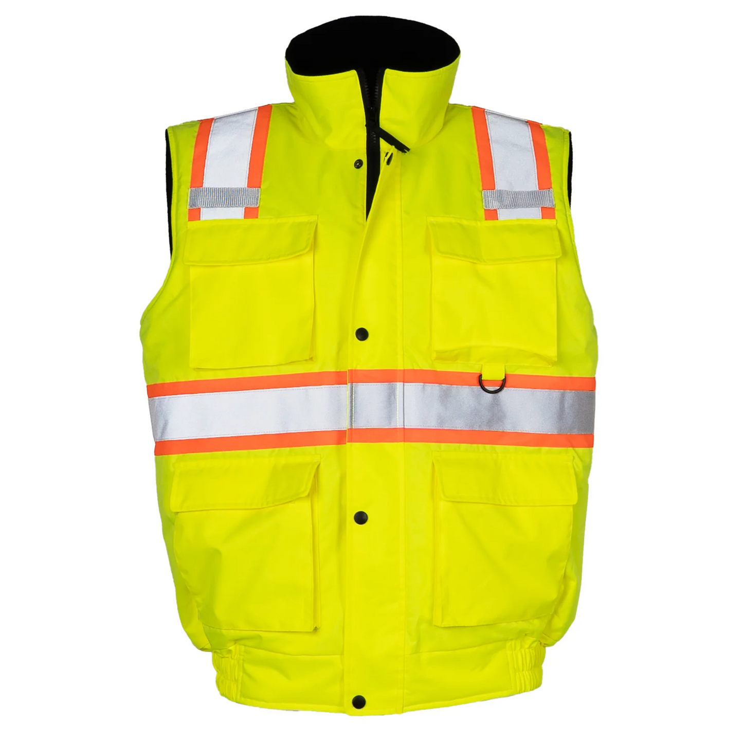 Two-Tone Insulated Hi-Vis Safety Vest | ANSI Class 2, Waterproof & Wind-Resistant