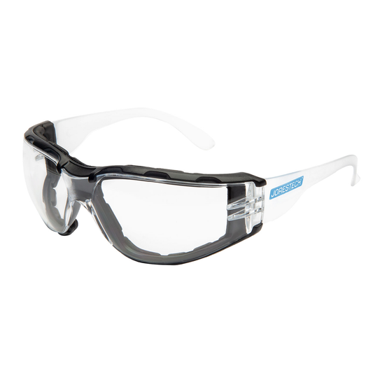 Protective Safety Glasses with Removable Foam Gasket & Scratch-Resistant Lenses