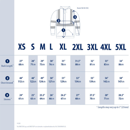 ANSI Class 3 Reflective Hoodie – High-Visibility & X-Back Design