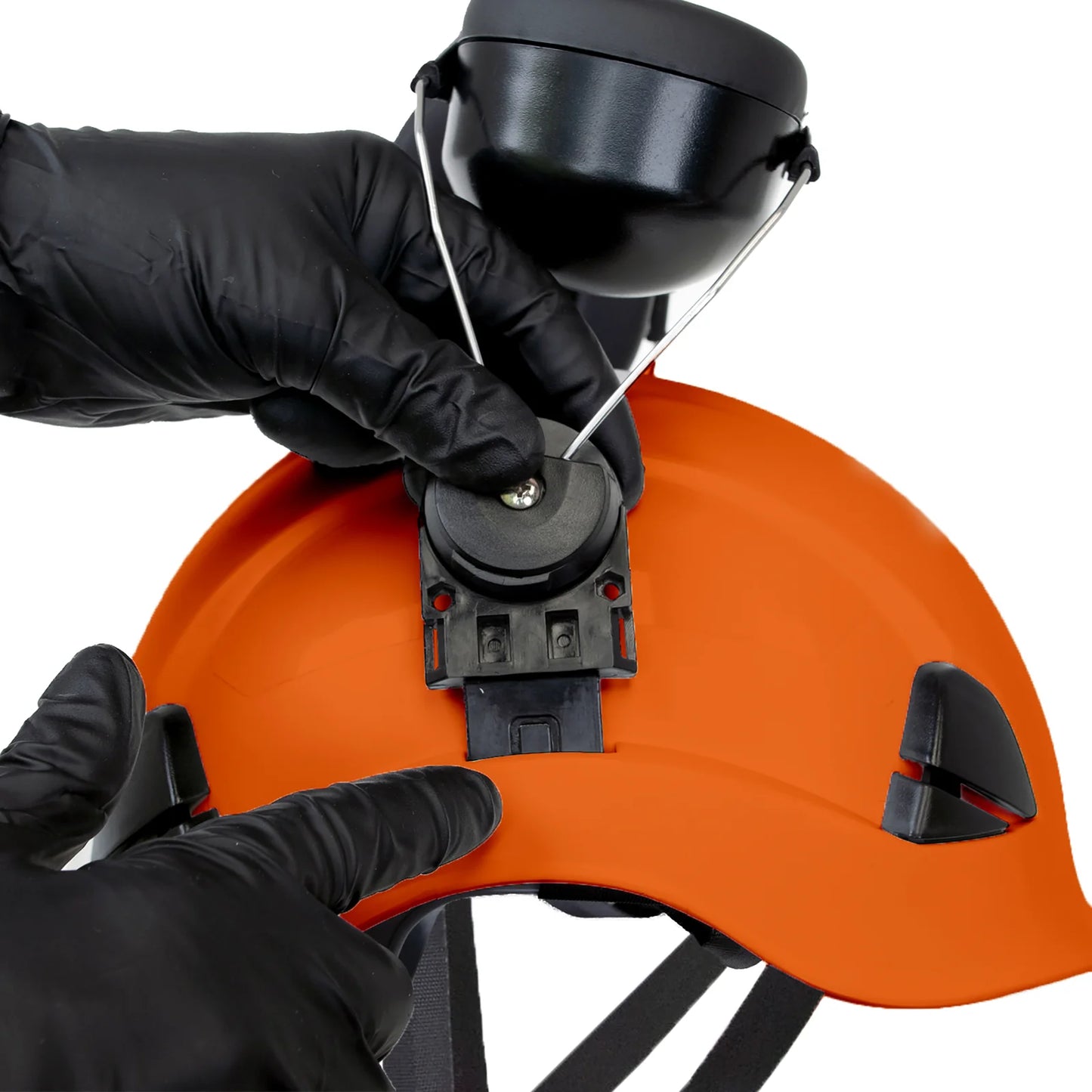 3-in-1 Work-at-Height Helmet Kit – Hard Hat with Earmuffs & Face Shield (HHAT-03 COMBO)