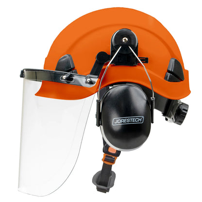 3-in-1 Work-at-Height Helmet Kit – Hard Hat with Earmuffs & Face Shield (HHAT-03 COMBO)