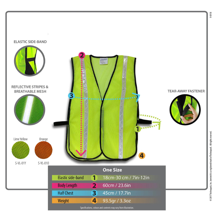 High-Visibility Reflective Safety Vest – Lightweight, Breathable & Durable