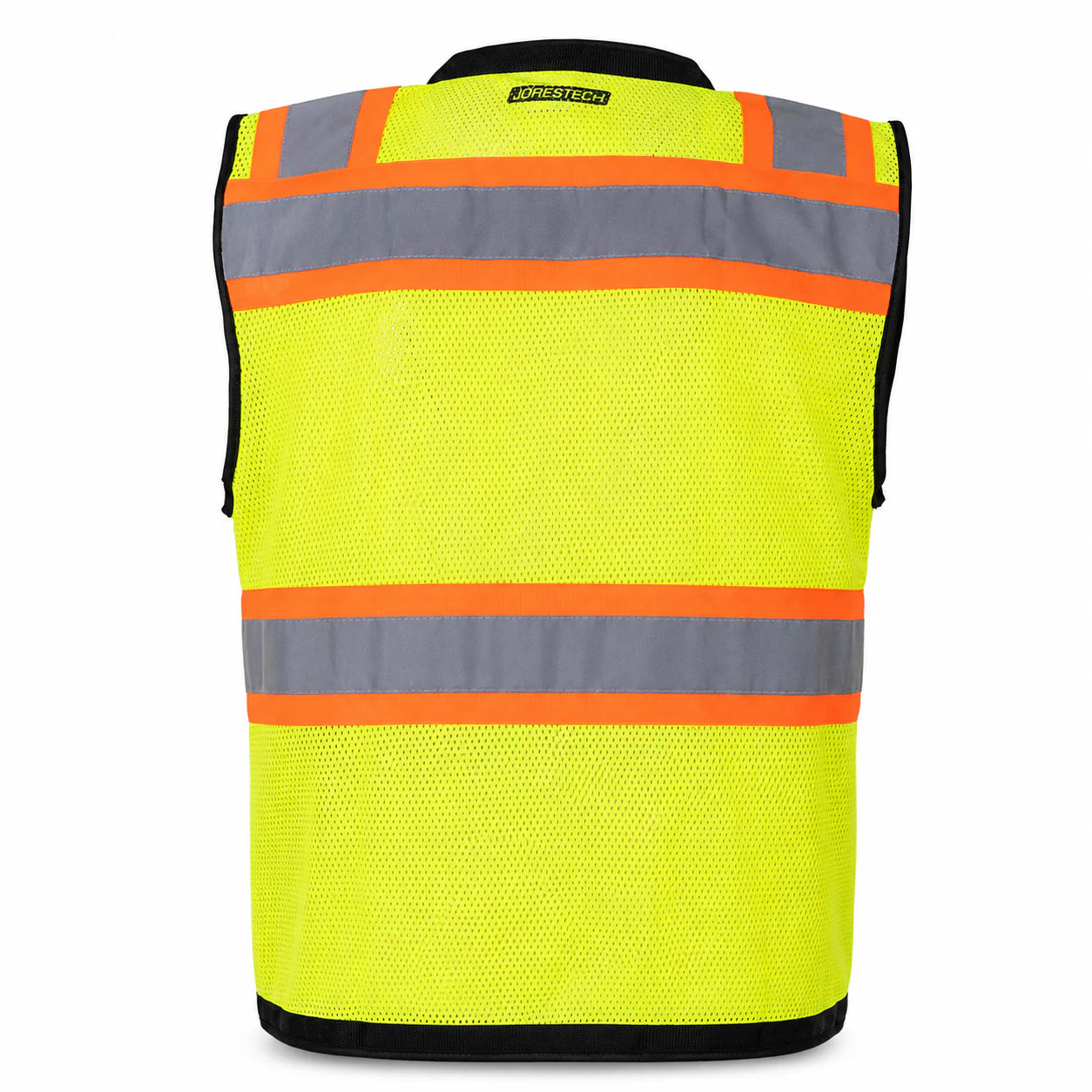 Surveyor Vest, Reflective Multi-Pocket Work Vest, ANSI/ISEA Compliant, Breathable Mesh, Zipper Front