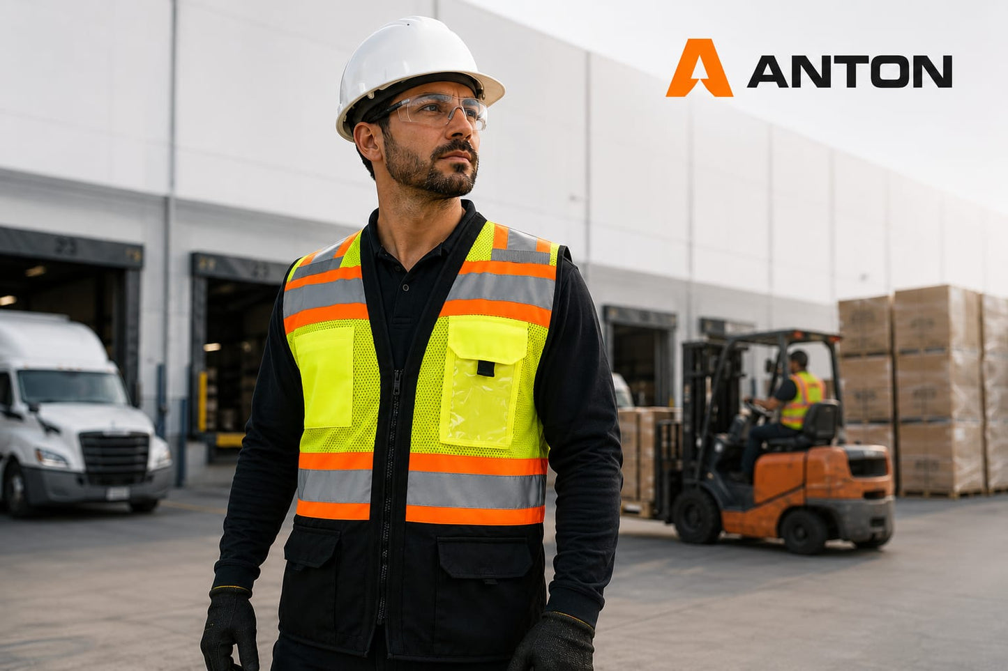 Surveyor Vest, Reflective Multi-Pocket Work Vest, ANSI/ISEA Compliant, Breathable Mesh, Zipper Front