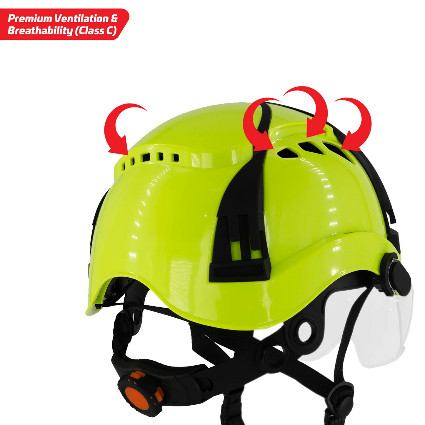 Type II Class C Hard Hat – Full Impact Protection with Ventilation & Accessory Slots