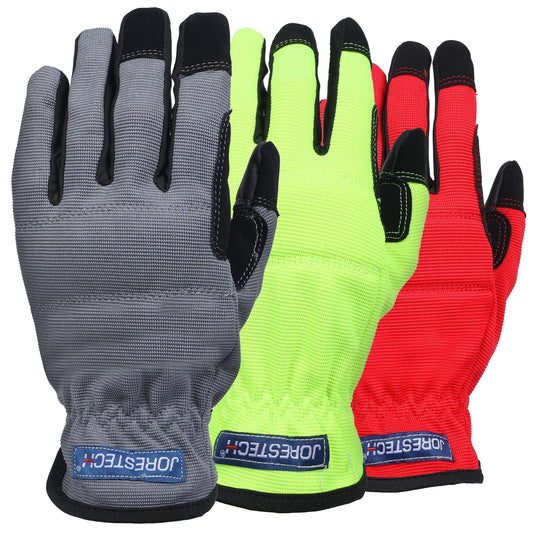 Touchscreen Safety Work Gloves – 3-Pack, Durable & Comfortable