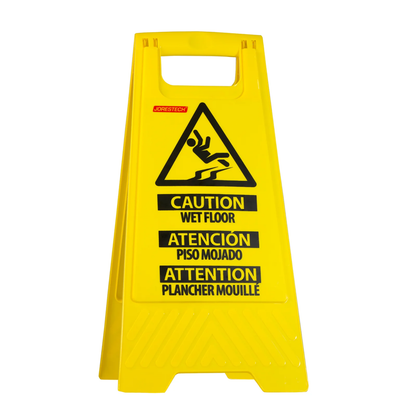 Wet Floor Caution Sign – Foldable, High-Visibility, and Multilingual