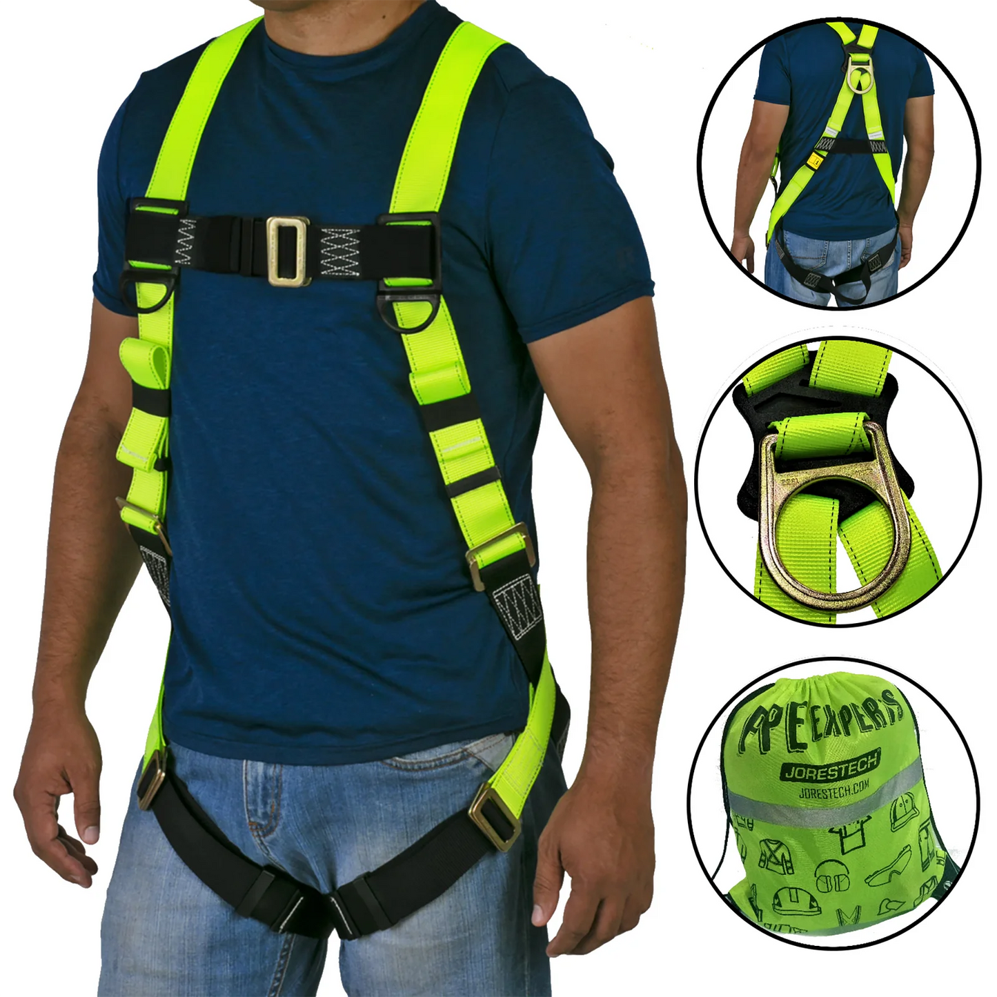 Full-Body Safety Harness – ANSI Certified Fall Protection for High-Altitude Work