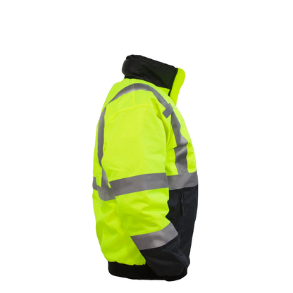 ANSI Class 3 High-Visibility Safety Jacket – Insulated, Waterproof & Reflective