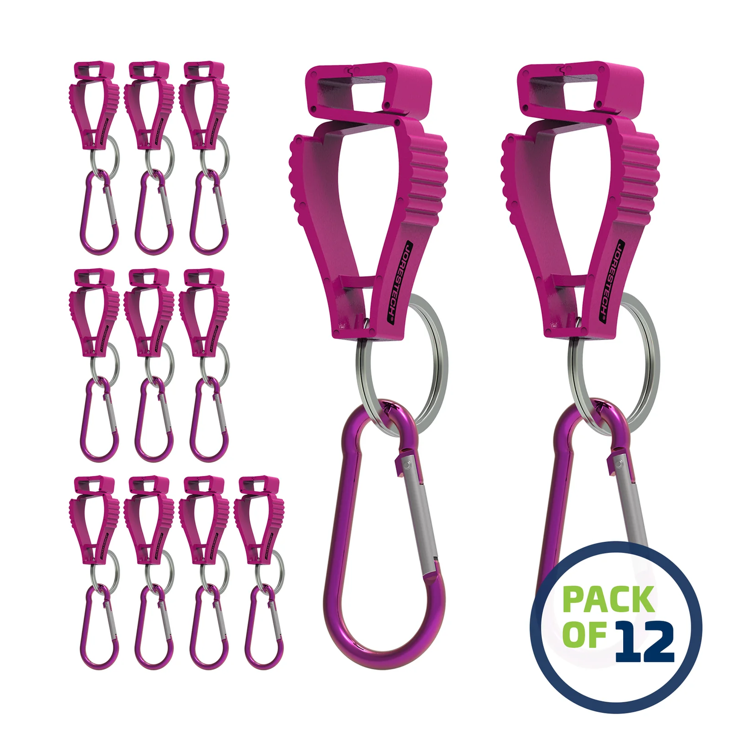 Durable Glove Clips with Carabiner – Securely Hold Gloves, Keys, Helmets & More