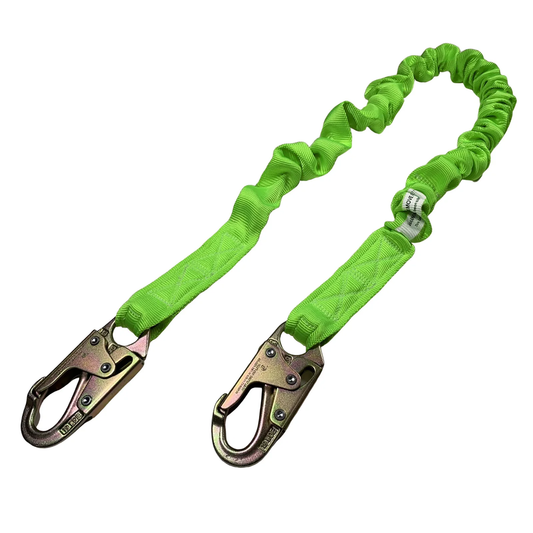 Shock-Absorbing Safety Lanyard – Reliable Fall Protection with Locking Snap Hooks
