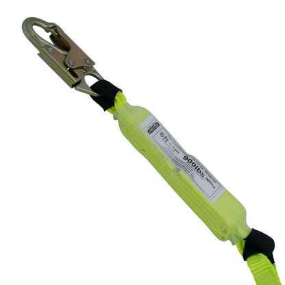 Shock-Absorbing Safety Lanyard – High-Visibility Fall Protection with External Shock Pack