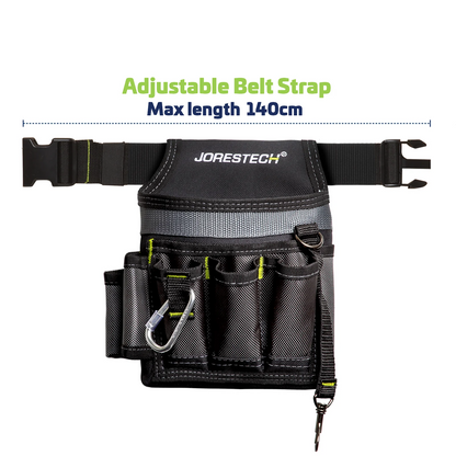 Heavy-Duty Tool Belt with Adjustable Strap – Multi-Pouch Tool Organizer for Construction