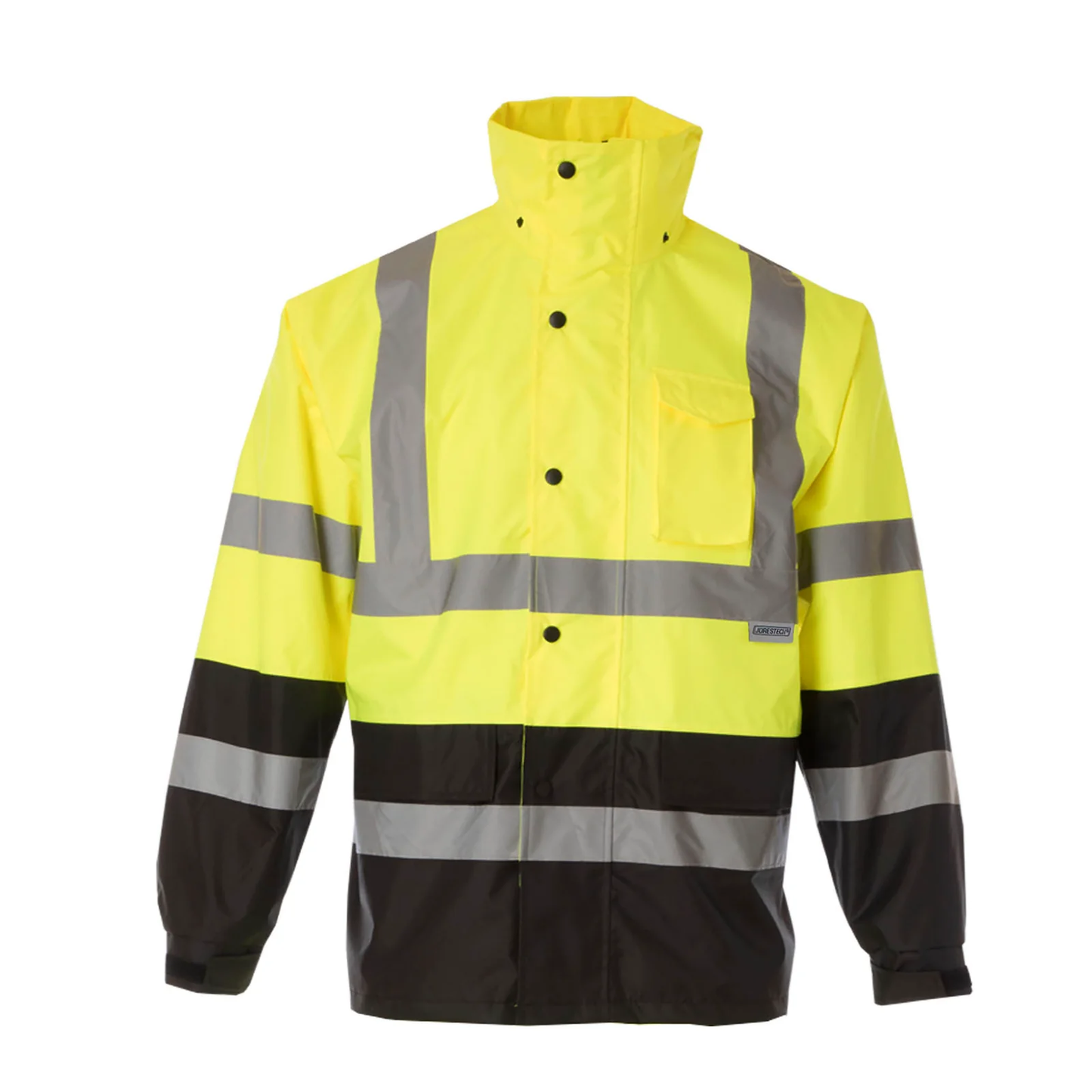 High-Visibility Waterproof Raincoat – ANSI Class 3, Wind-Resistant & Reflective