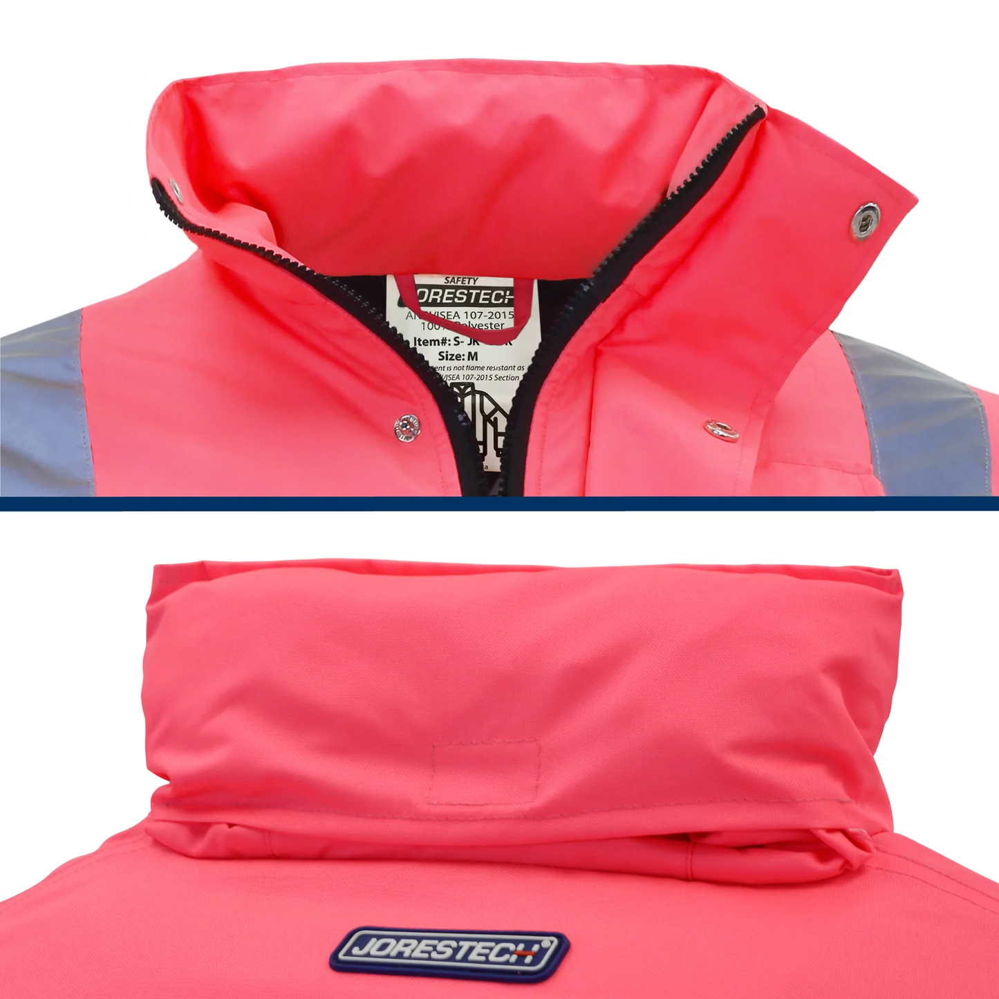 High-Visibility Insulated Safety Jacket – ANSI Class 1, Waterproof & Reflective