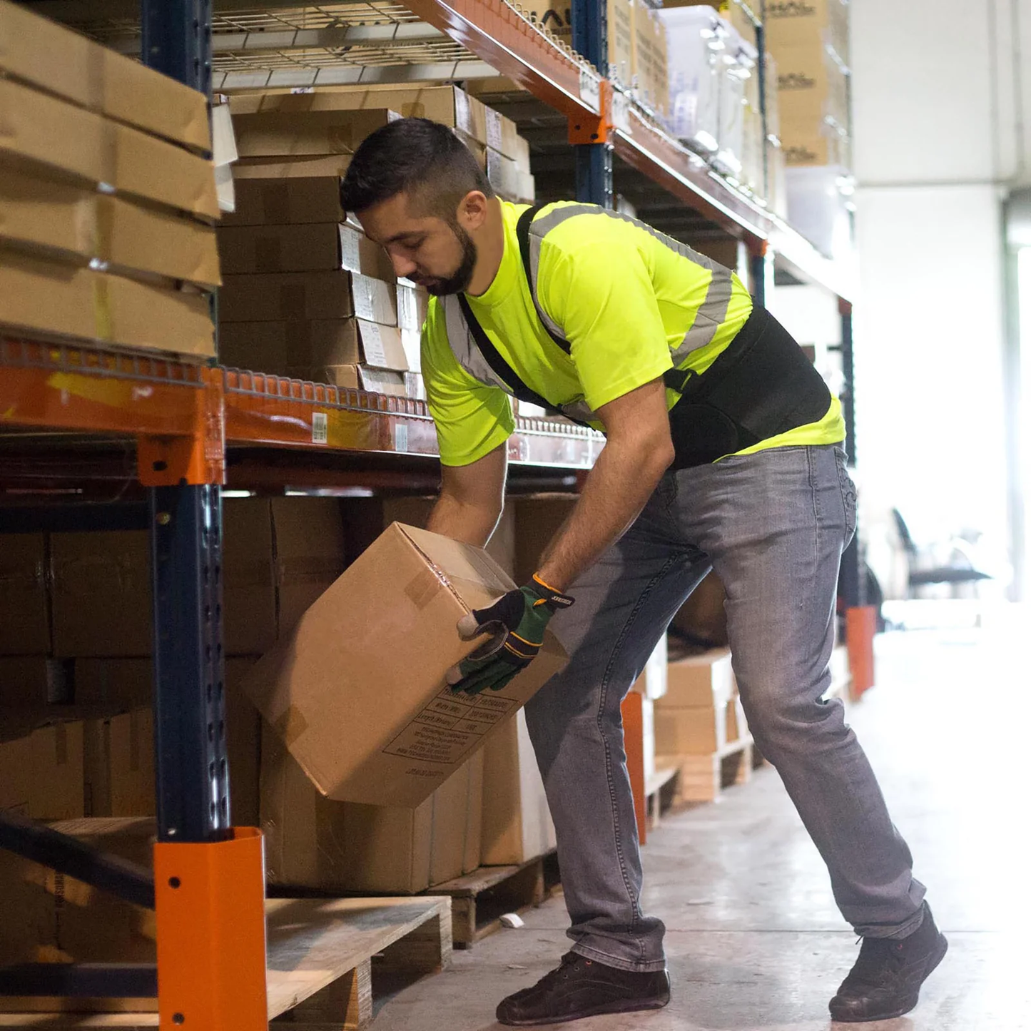 Heavy-Duty Back Support Belt – Ergonomic Lumbar Brace for Lifting & Injury Prevention