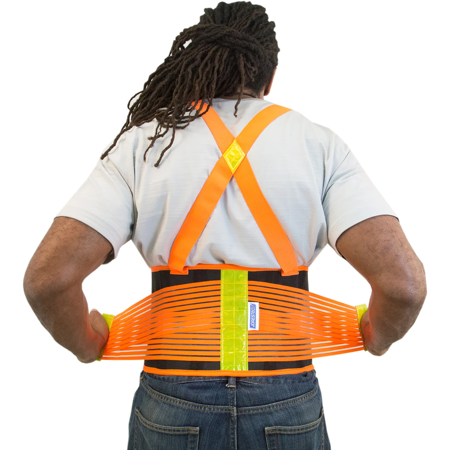 Heavy-Duty Back Support Belt – Ergonomic Design with Suspenders & Lumbar Compression