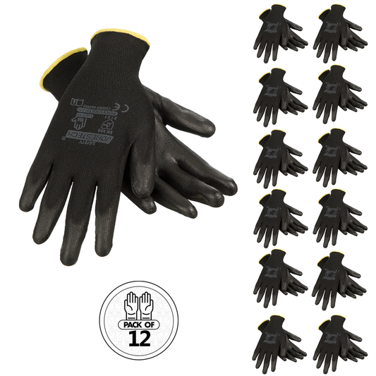 Thin Polyurethane-Coated Safety Gloves – High-Dexterity, Breathable & Precision Grip