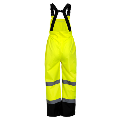 High-Visibility Waterproof Safety Overall Pants – ANSI Class E, Reflective & Durable