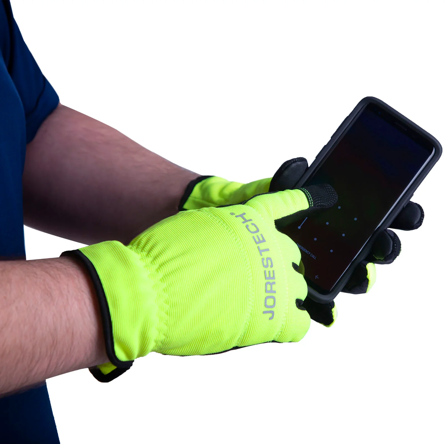 Hi-Vis Touchscreen Safety Gloves – Fleece-Lined, Warm & Durable