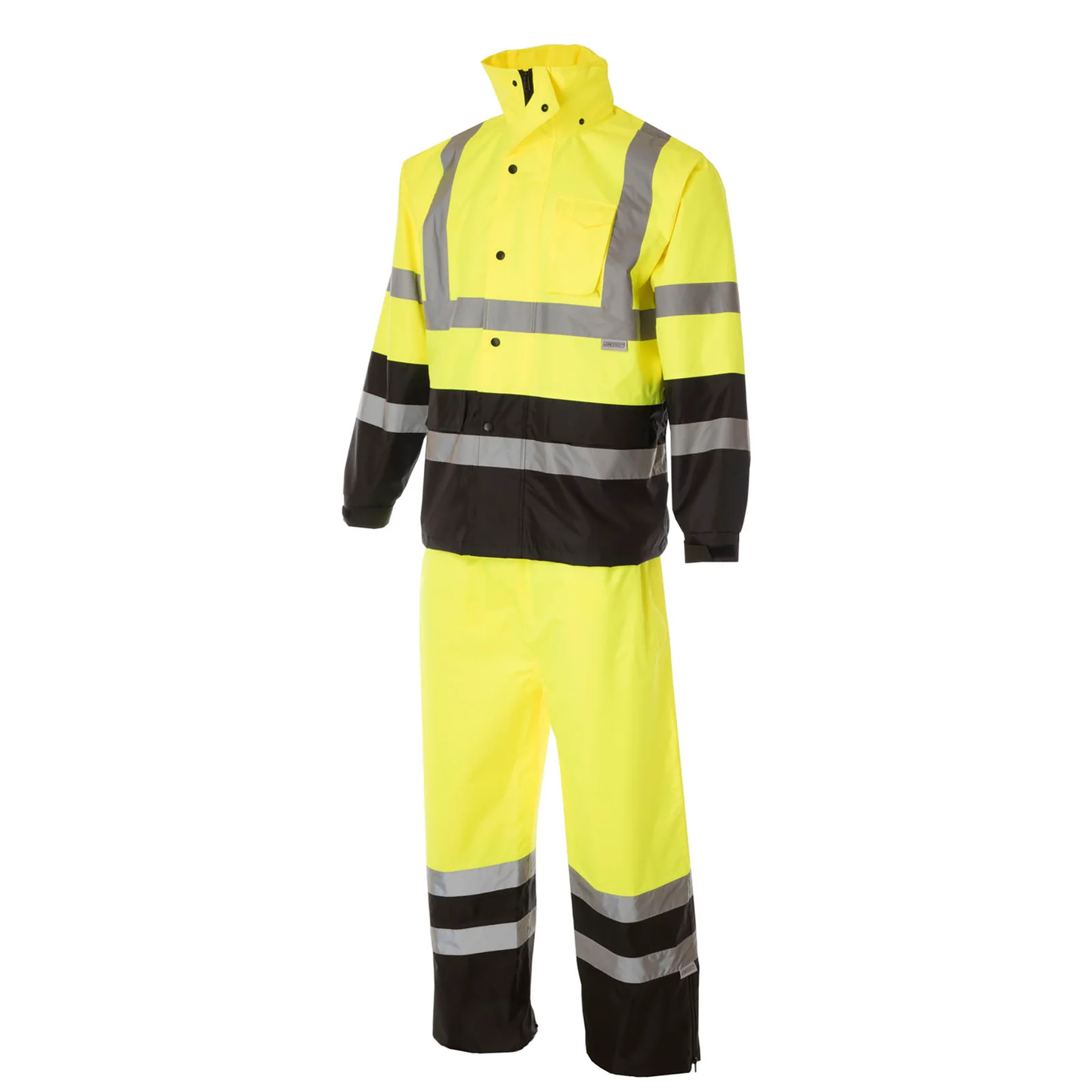 High-Visibility Waterproof Rain Gear Set – ANSI Class 3 & Class E for All-Weather Protection