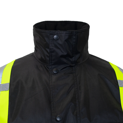 ANSI Class 3 High-Visibility Insulated Safety Jacket – Waterproof & Reflective