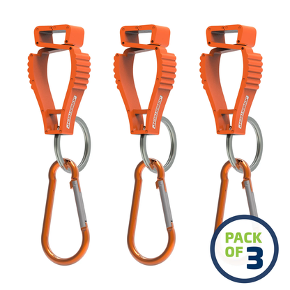 Durable Glove Clips with Carabiner – Securely Hold Gloves, Keys, Helmets & More