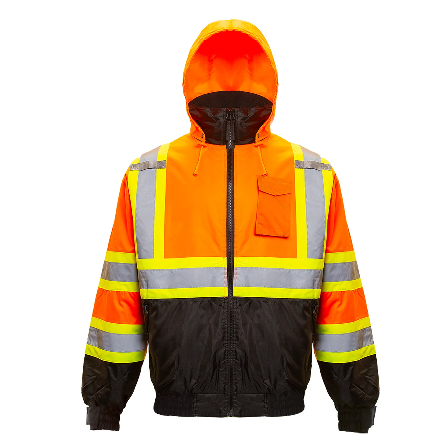 High-Visibility Bomber Jacket – ANSI Class 3, Waterproof & Insulated