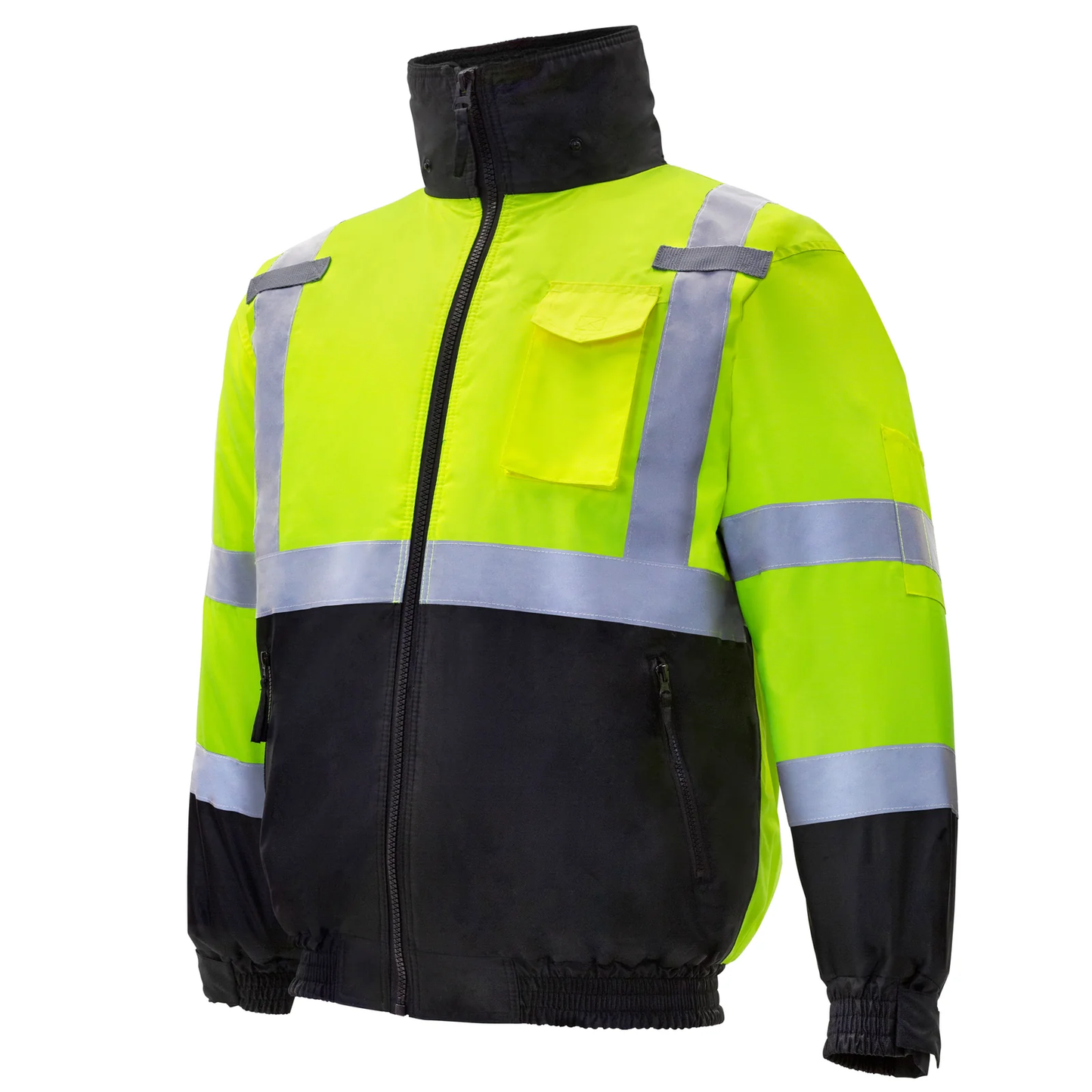 ANSI Class 3 High-Visibility Safety Jacket – Insulated, Waterproof & Reflective