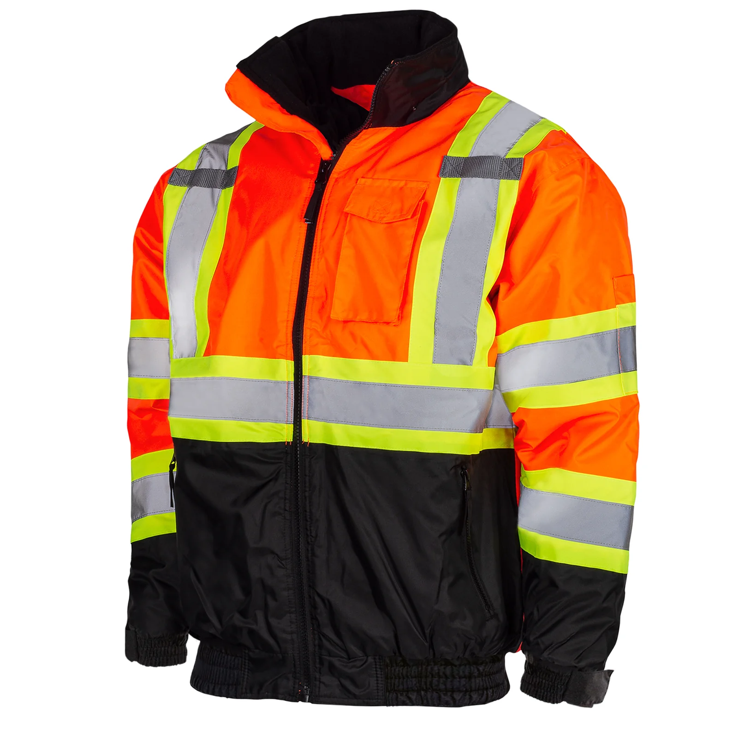 High-Visibility Bomber Jacket – ANSI Class 3, Waterproof & Insulated