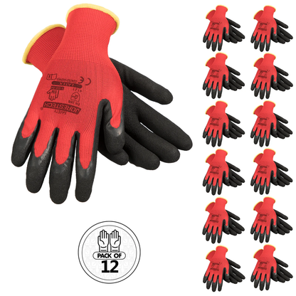 Latex-Coated Safety Work Gloves – Cut-Resistant, Durable & High-Grip