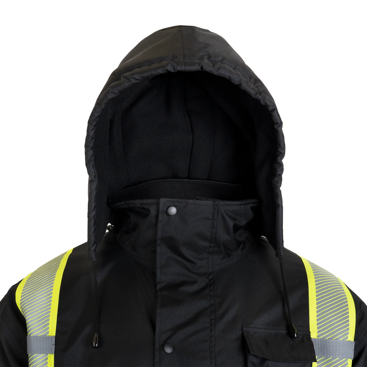 ANSI Class 3 High-Visibility Safety Jacket – Fleece-Lined, Waterproof & Reflective