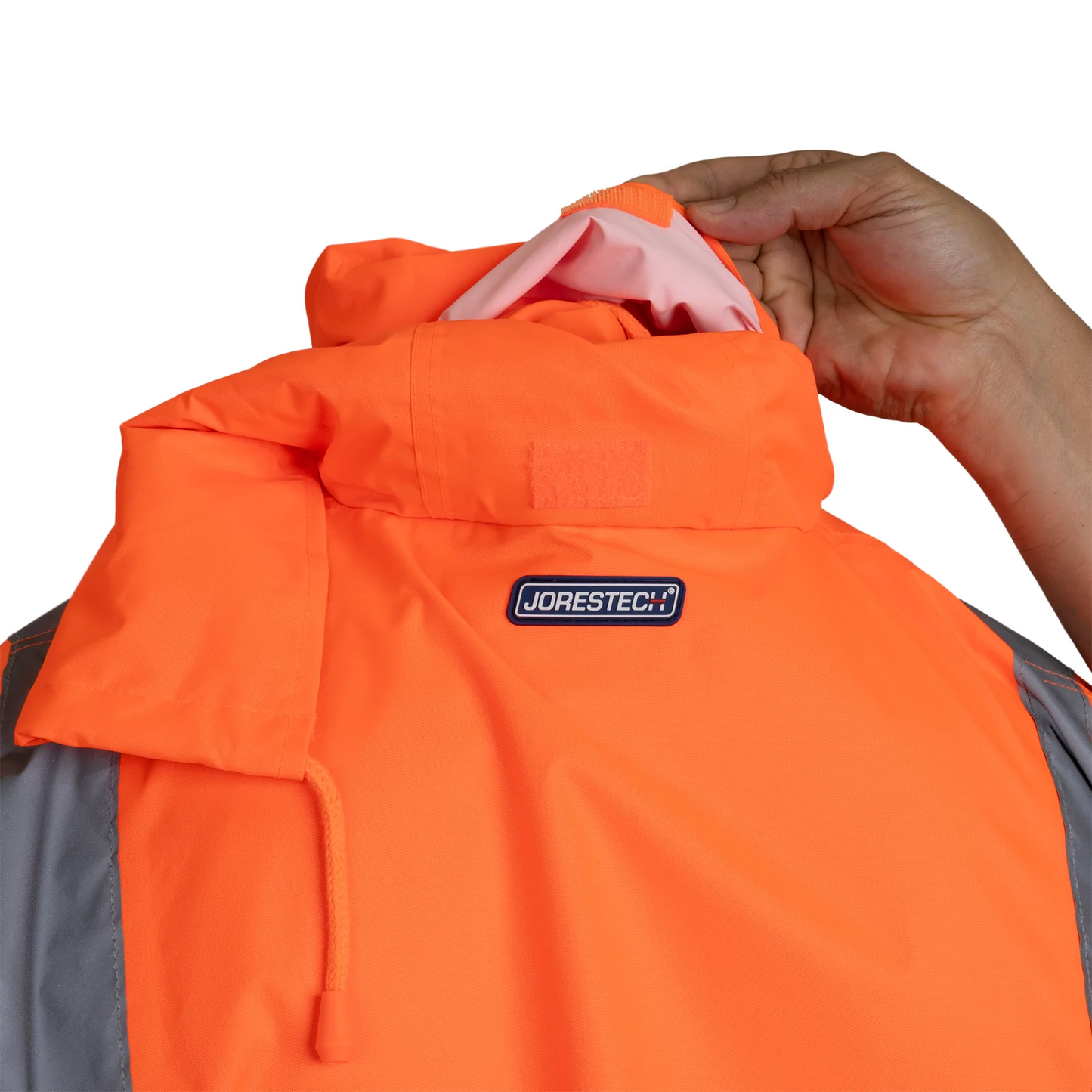 High-Visibility Waterproof Raincoat – ANSI Class 3, Wind-Resistant & Reflective