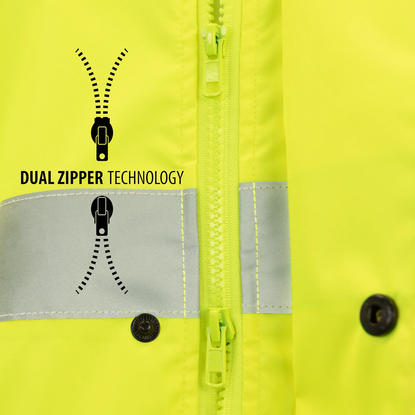 High-Visibility Waterproof Rain Jacket – Lightweight, Reflective & ANSI Class 3