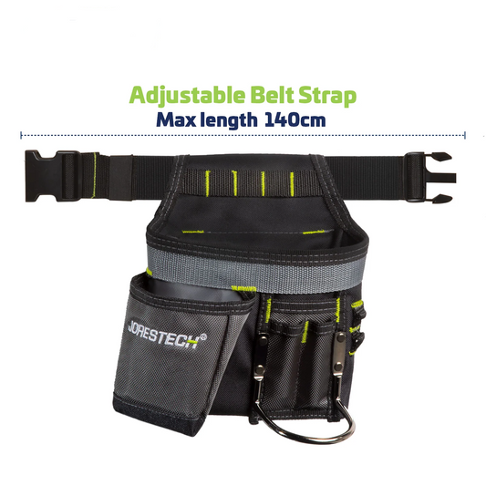 Heavy-Duty Tool Belt with Adjustable Strap – Multi-Pocket Tool Pouch for Organized Storage
