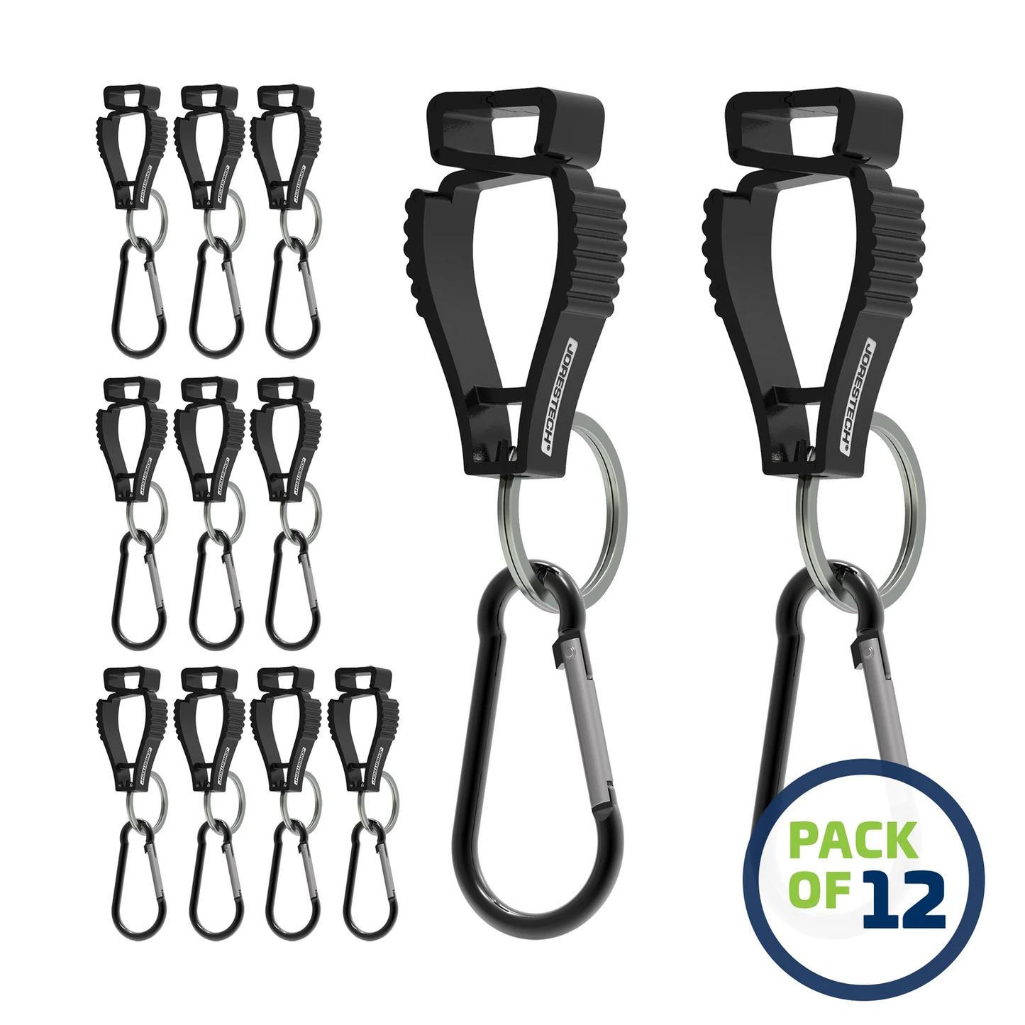 Durable Glove Clips with Carabiner – Securely Hold Gloves, Keys, Helmets & More